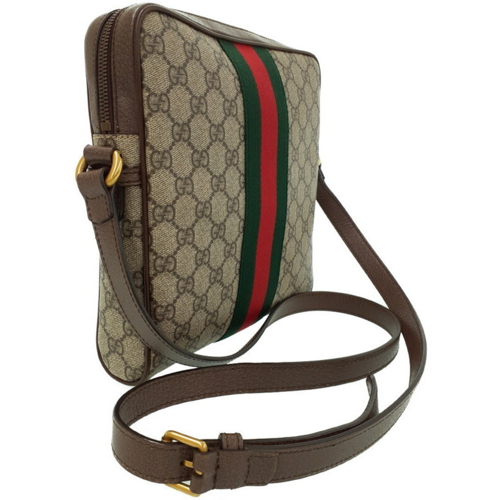 Gucci Bag Shoulder Crossbody Messenger Ophidia Brown GG - Picture 1 of 9
